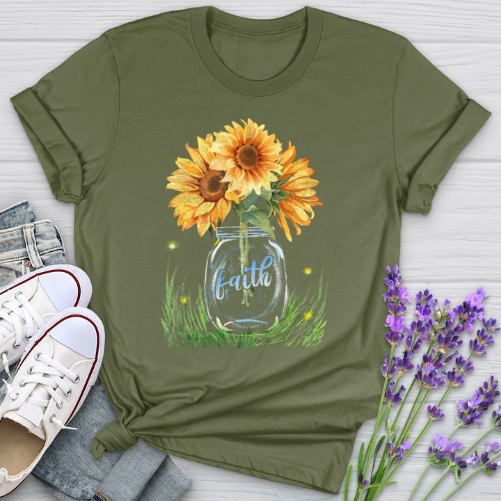 Sunflower Faith Jar Softstyle Tee