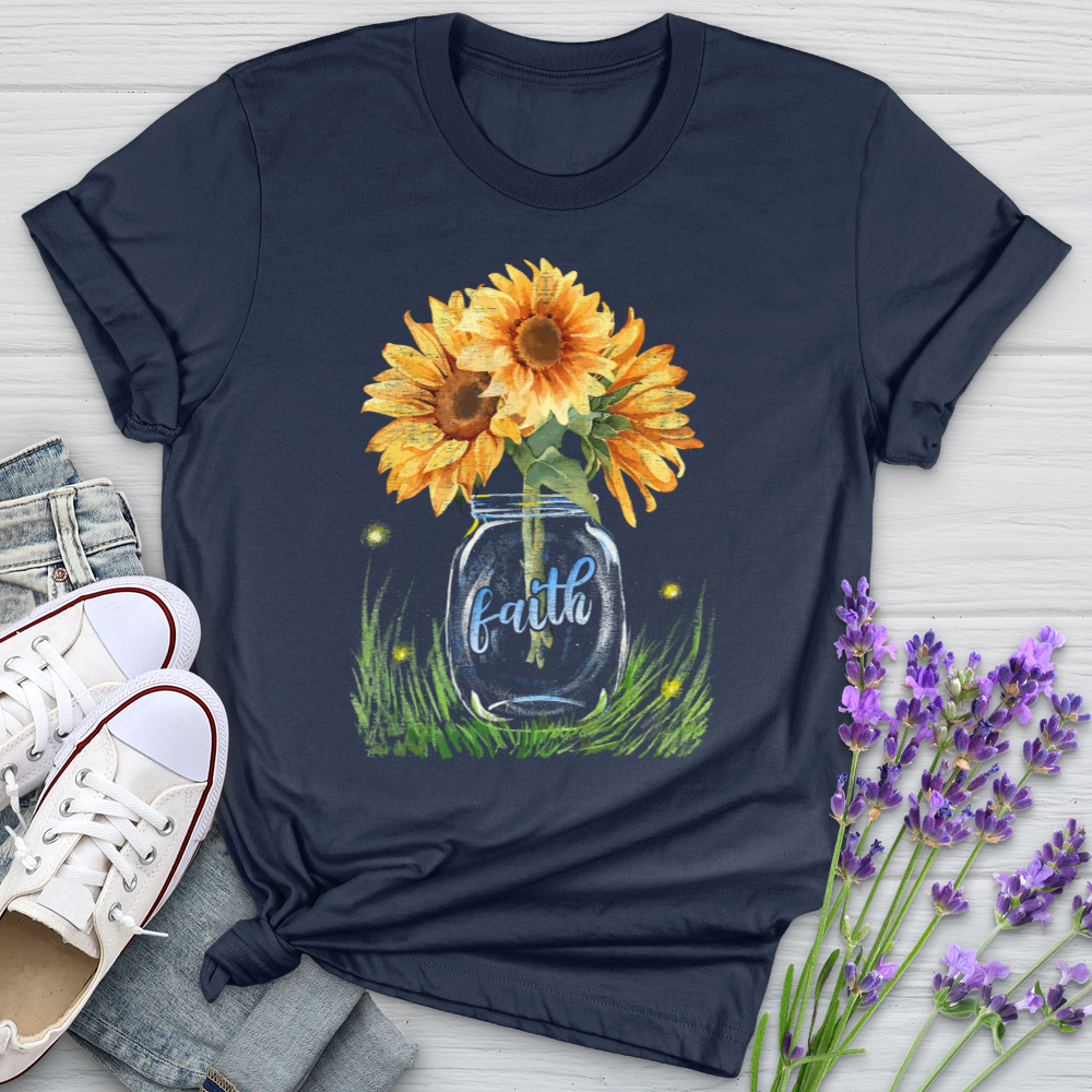 Sunflower Faith Jar Softstyle Tee