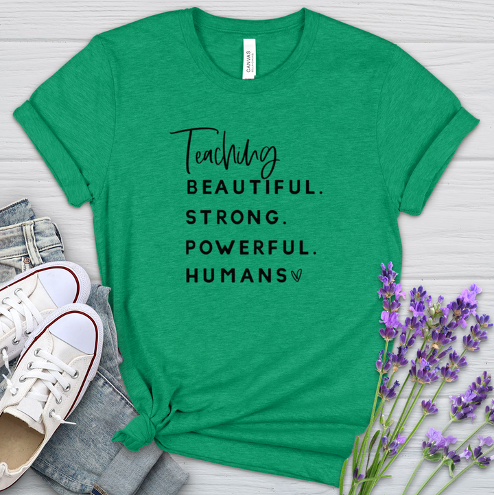 Teaching Powerful Humans Heathered Tee