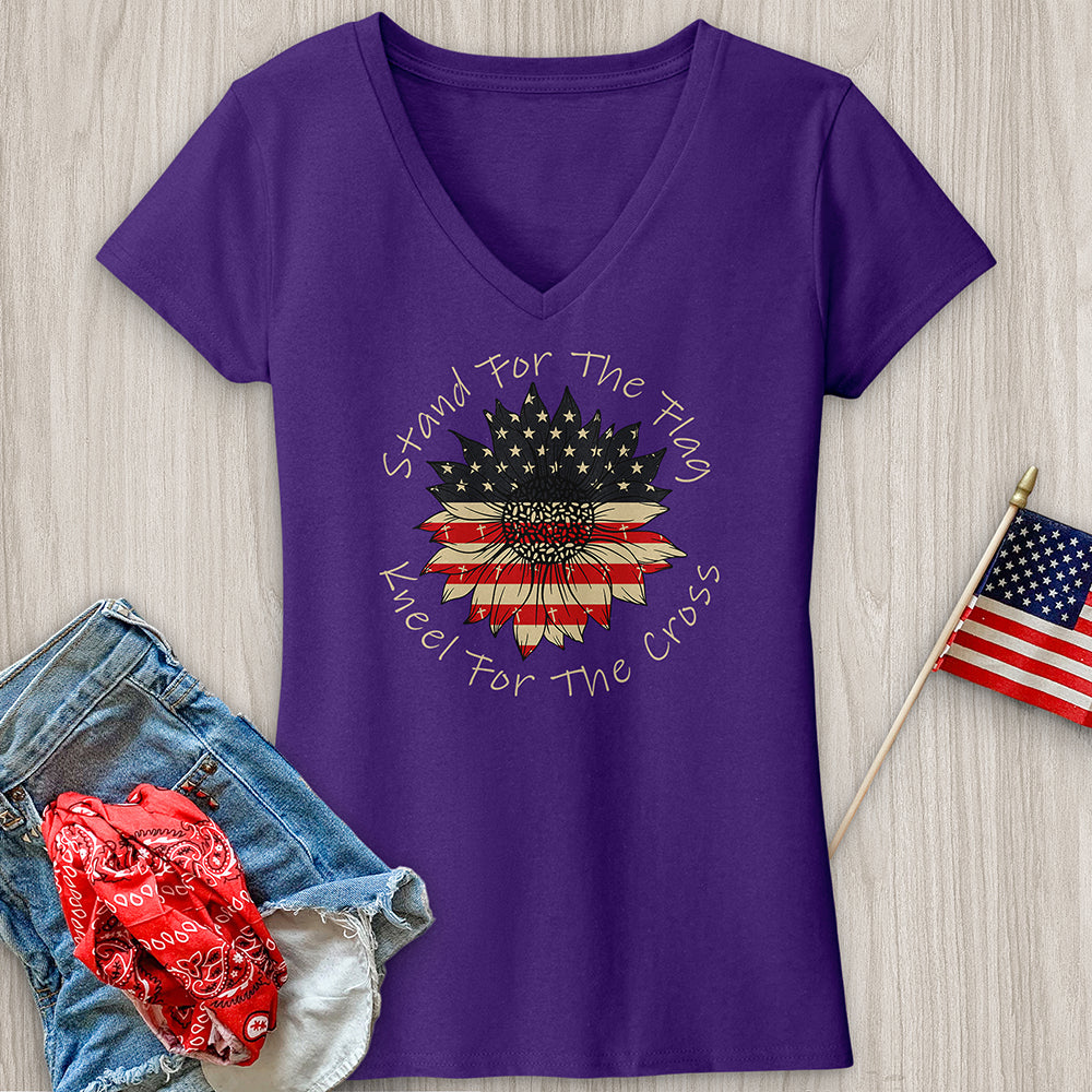 Stand For The Flag V-Neck Tee