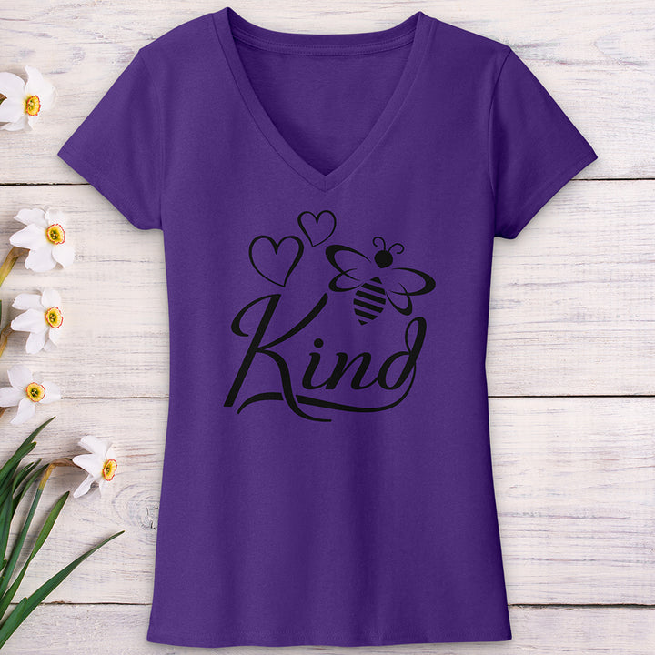 Bee Kind Honey Bee V-Neck Tee