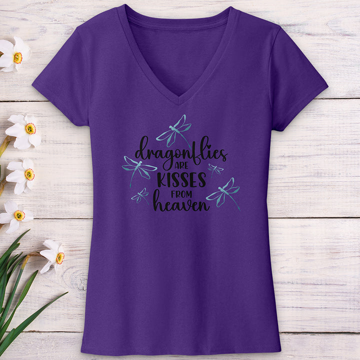 Dragonfly Kisses V-Neck Tee