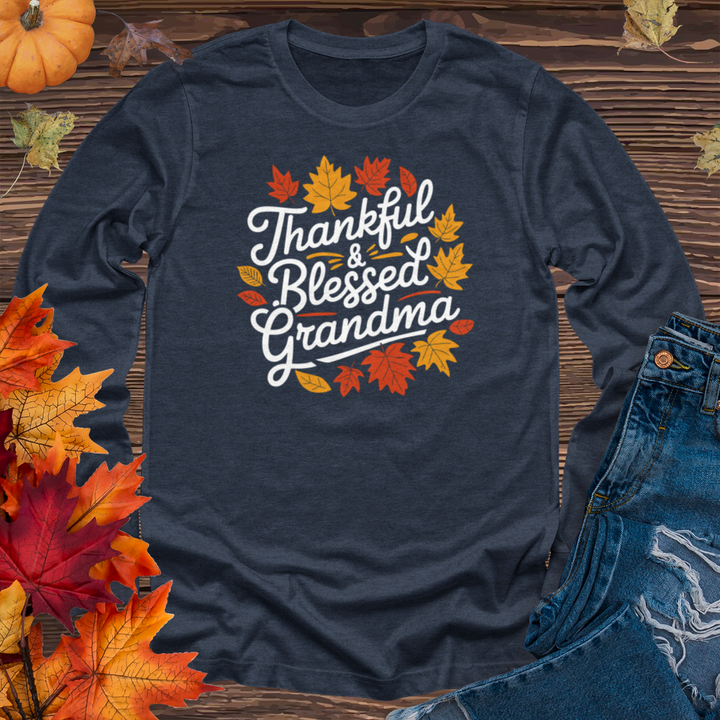 Thankful & Blessed Grandma Long Sleeve Tee