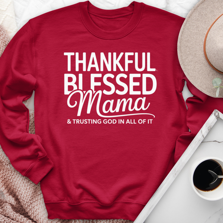 Thankful Blessed Mama Crewneck