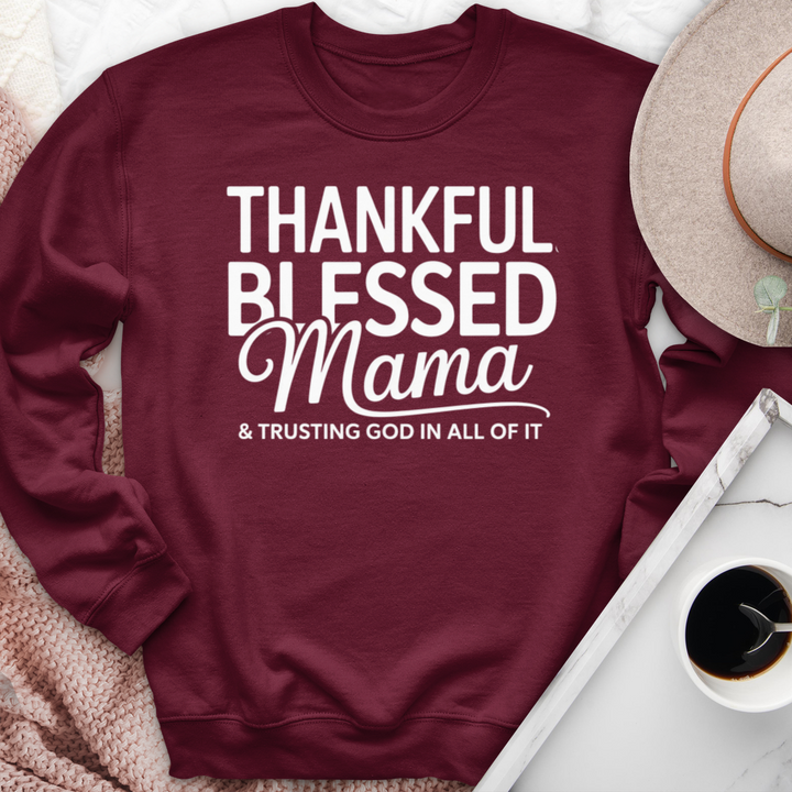 Thankful Blessed Mama Crewneck