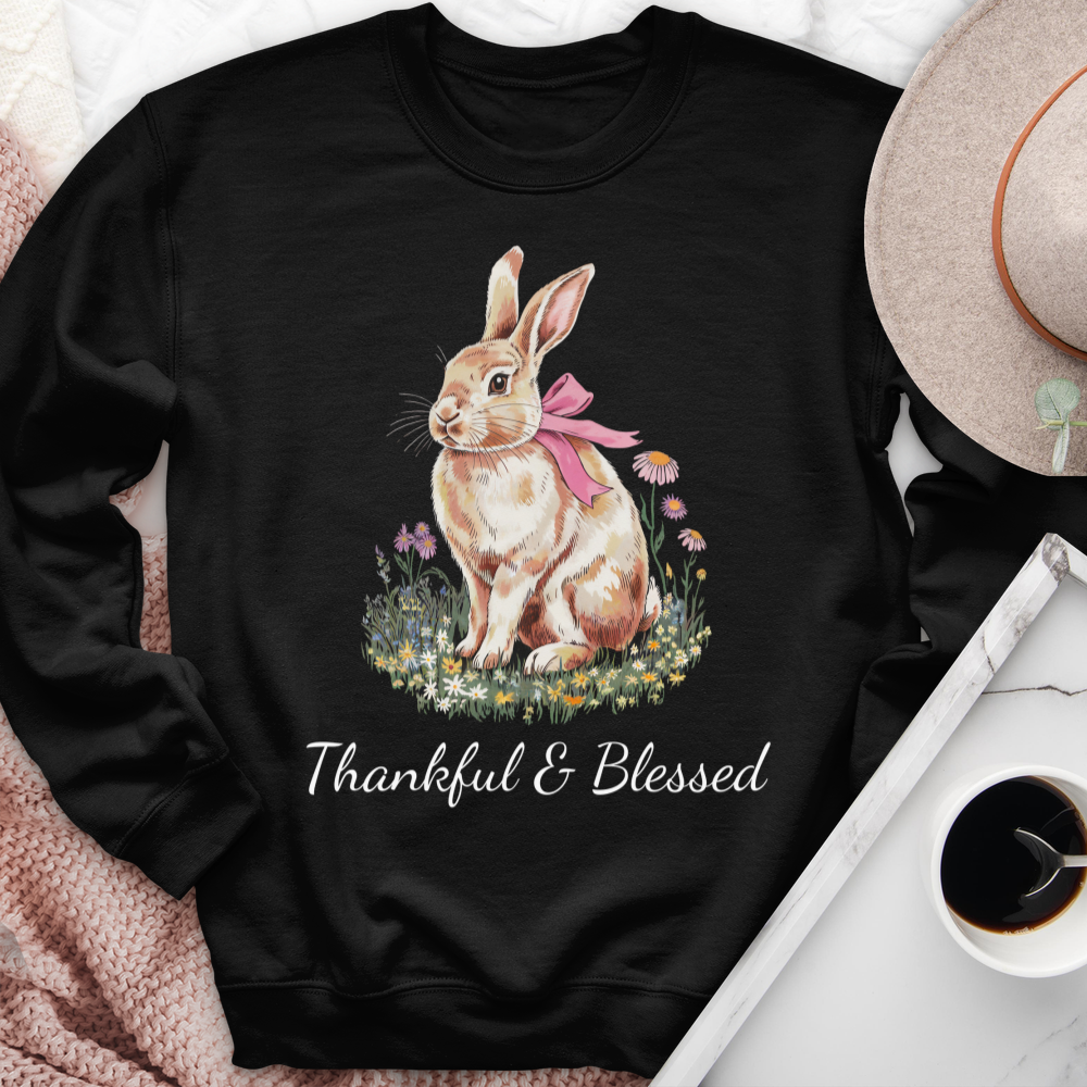 Thankful & Blessed Rabbit Crewneck