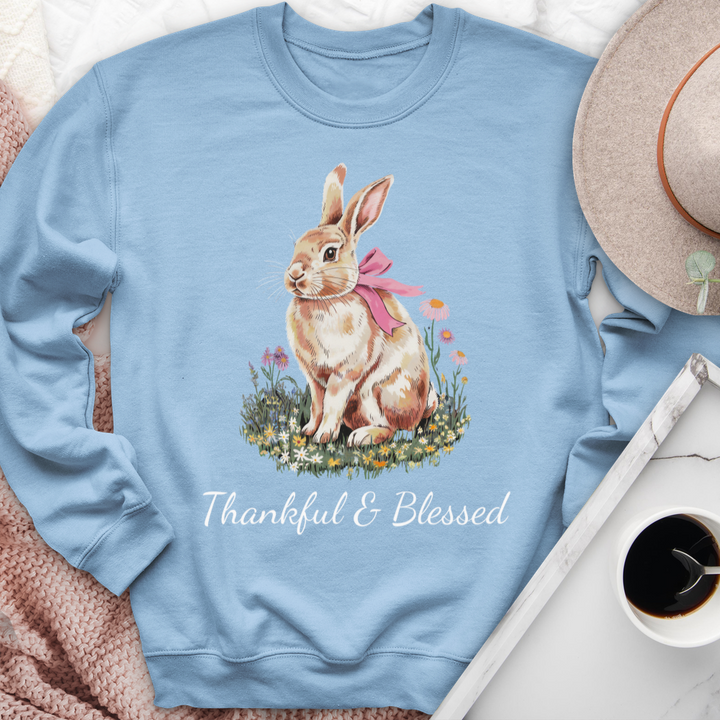 Thankful & Blessed Rabbit Crewneck