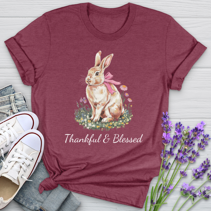 Thankful & Blessed Rabbit Softstyle Tee