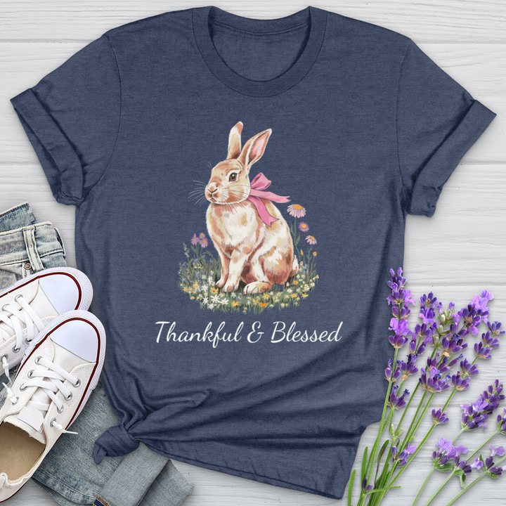 Thankful & Blessed Rabbit Softstyle Tee