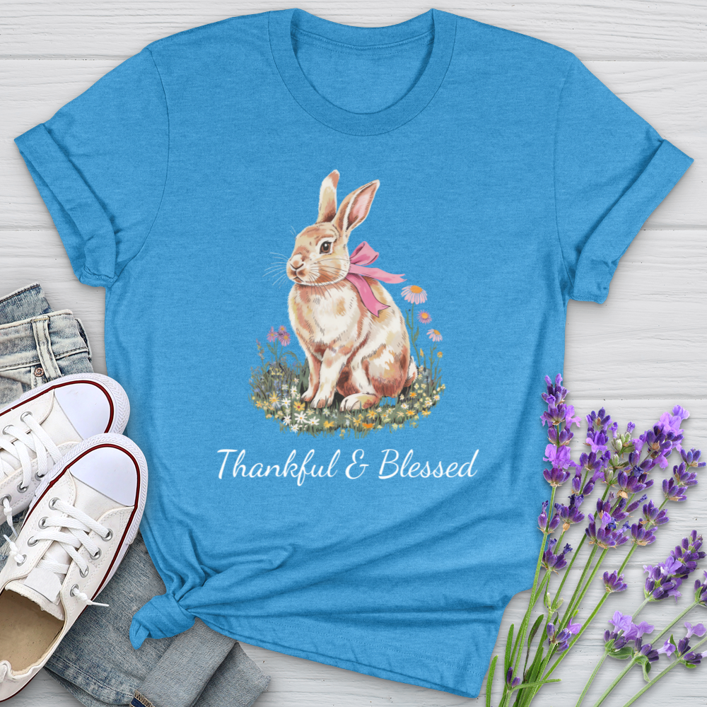 Thankful & Blessed Rabbit Softstyle Tee