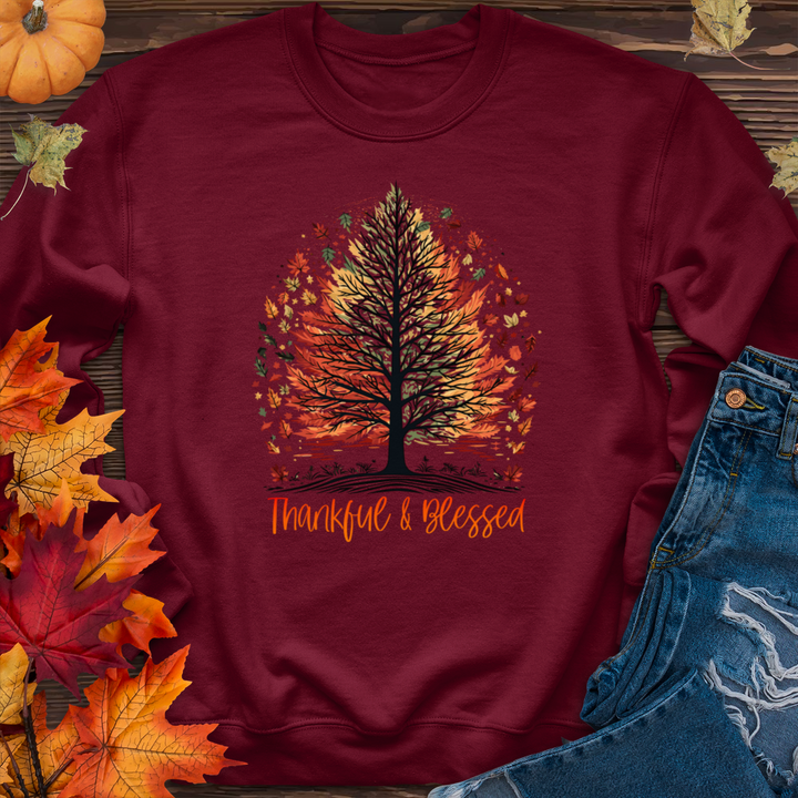 Thankful Blessed Woodland Journey Crewneck