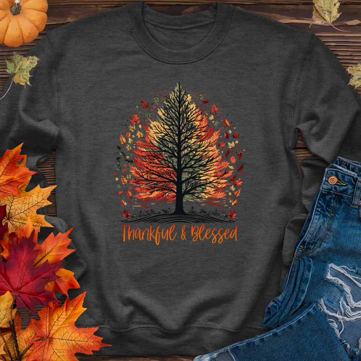 Thankful Blessed Woodland Journey Crewneck