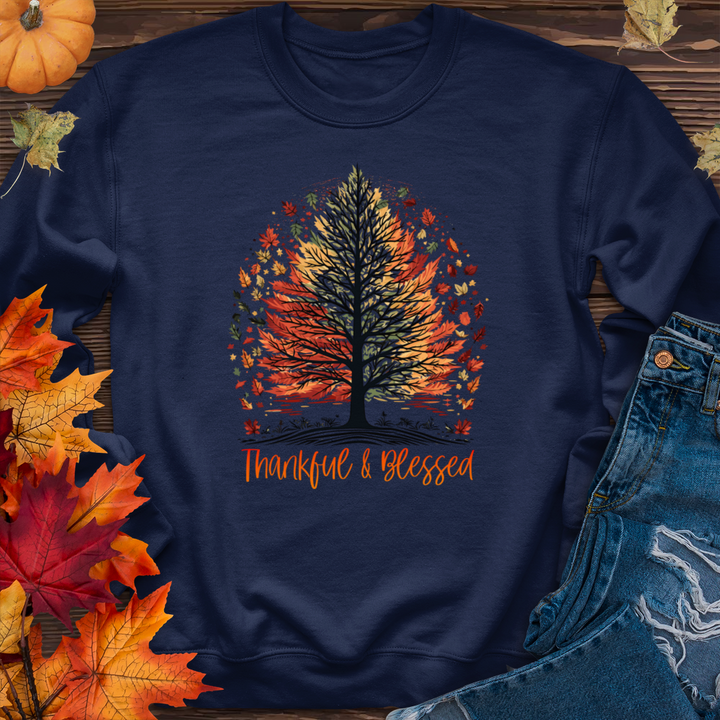 Thankful Blessed Woodland Journey Crewneck