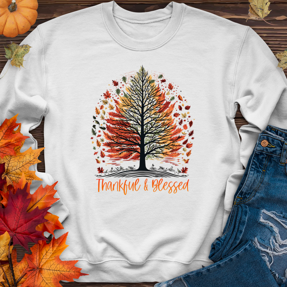 Thankful Blessed Woodland Journey Crewneck