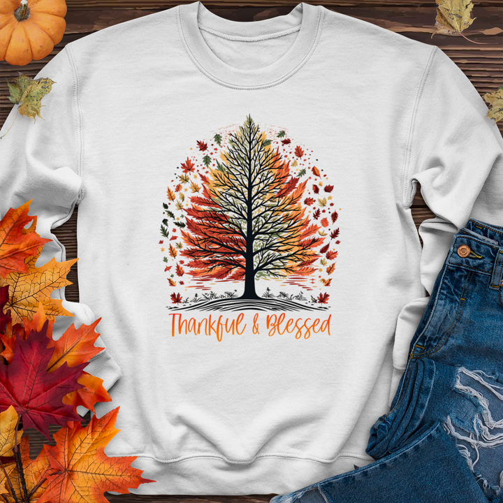 Thankful Blessed Woodland Journey Crewneck