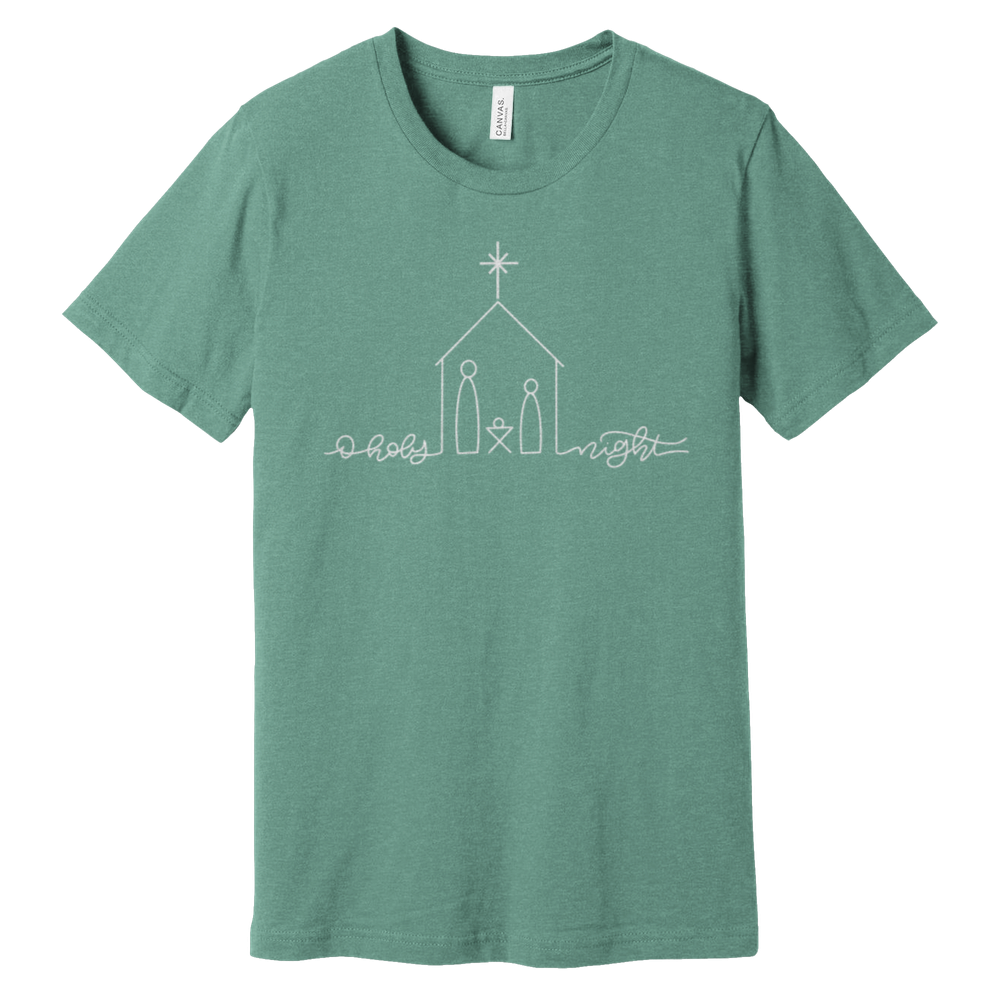 The Boy In The Manger Heathered Tee