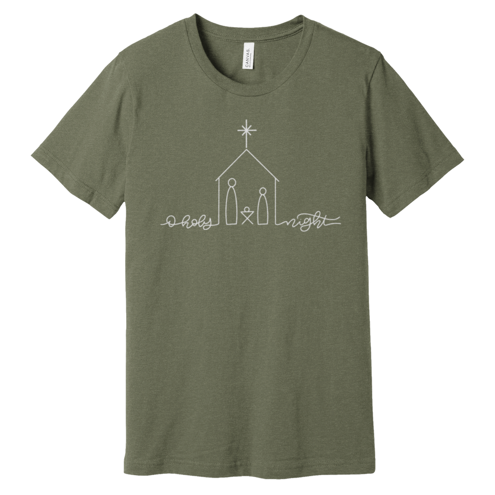 The Boy In The Manger Heathered Tee