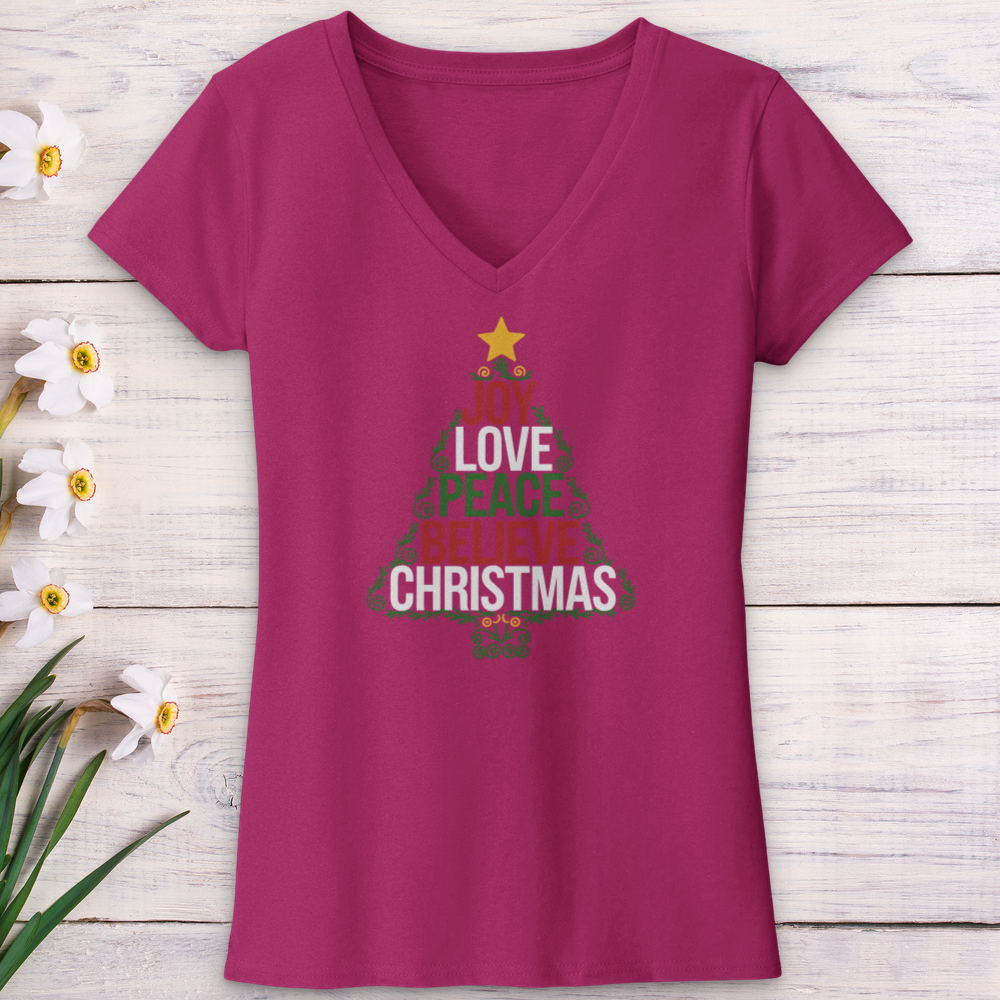 The Christmas Spirit V-Neck Tee