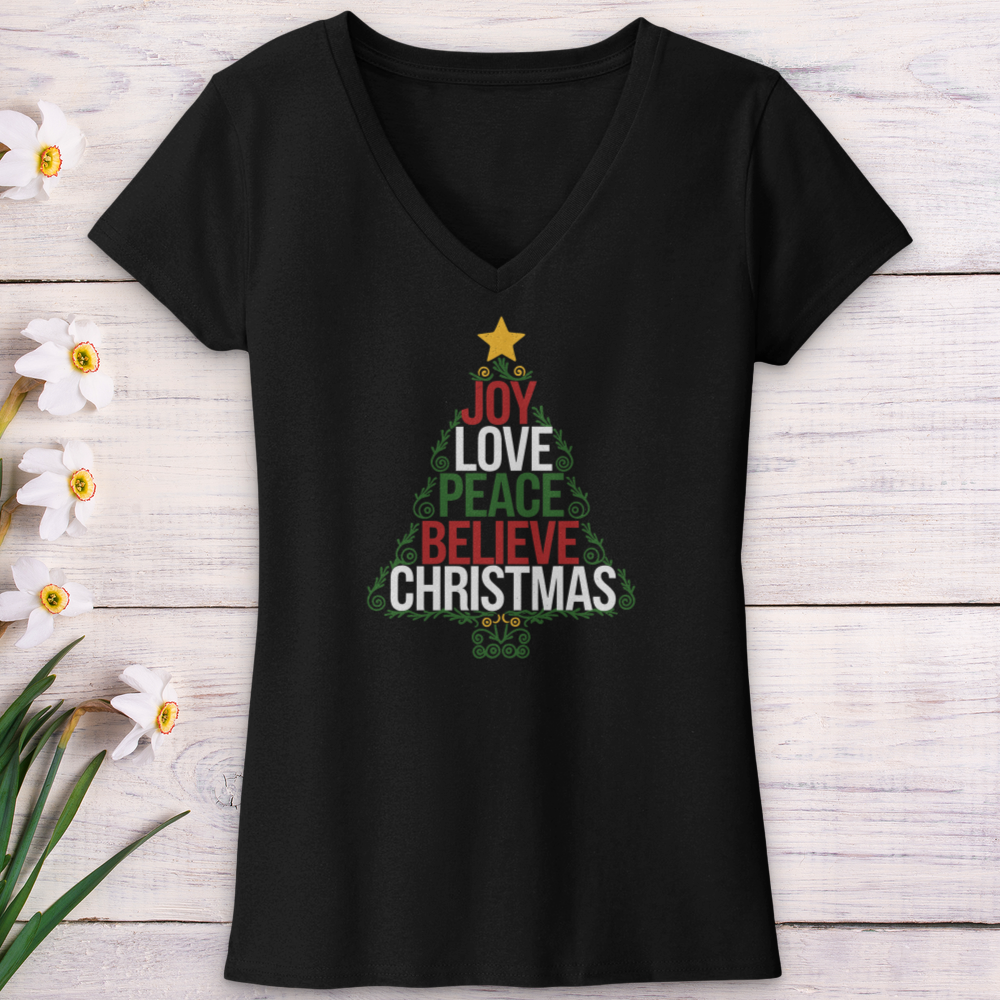 The Christmas Spirit V-Neck Tee