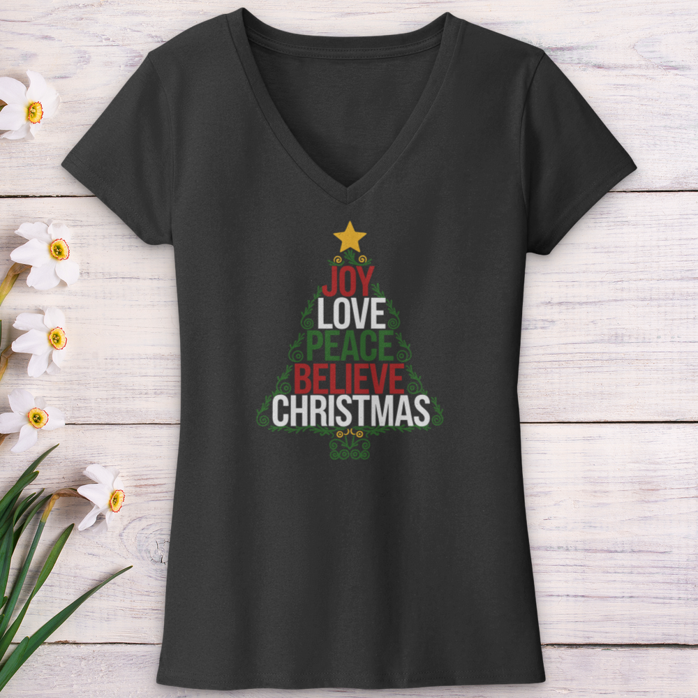 The Christmas Spirit V-Neck Tee