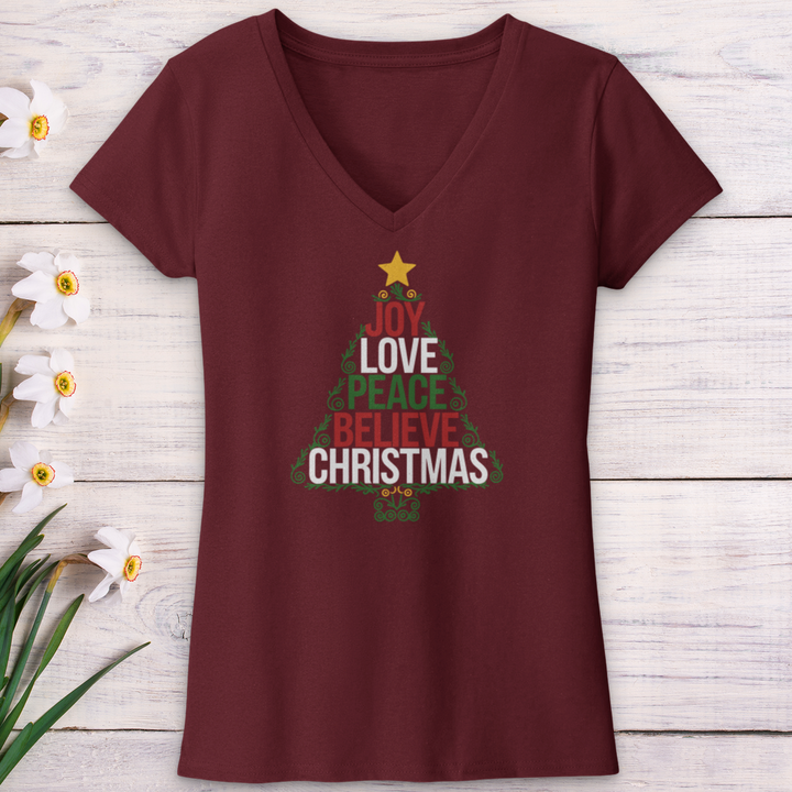 The Christmas Spirit V-Neck Tee