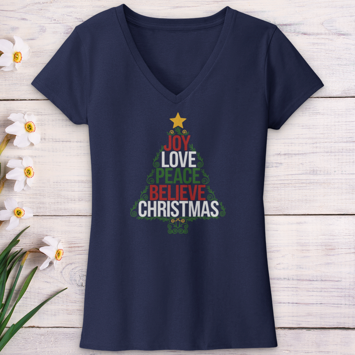 The Christmas Spirit V-Neck Tee