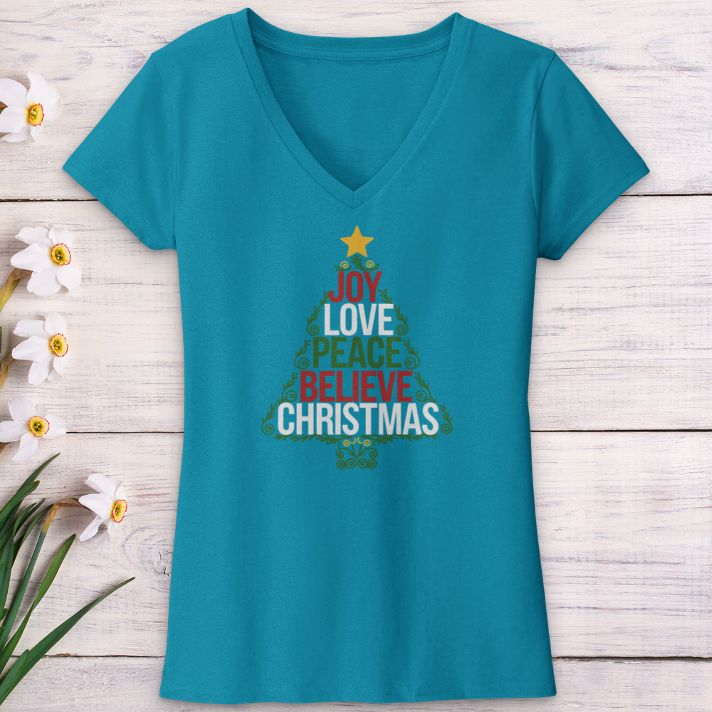 The Christmas Spirit V-Neck Tee