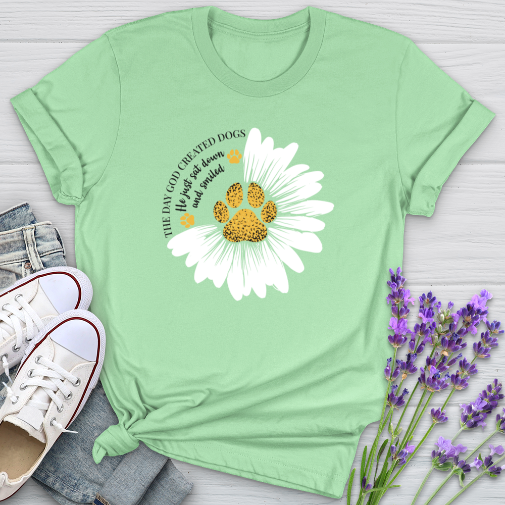 The Day God Made Dogs Softstyle Tee