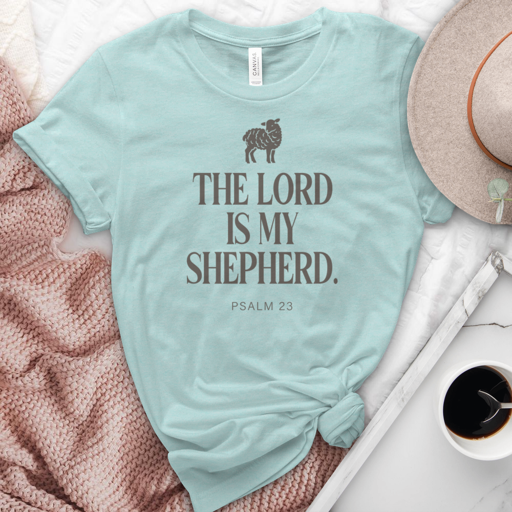 The Lord Is My Shepherd Heathered Tee