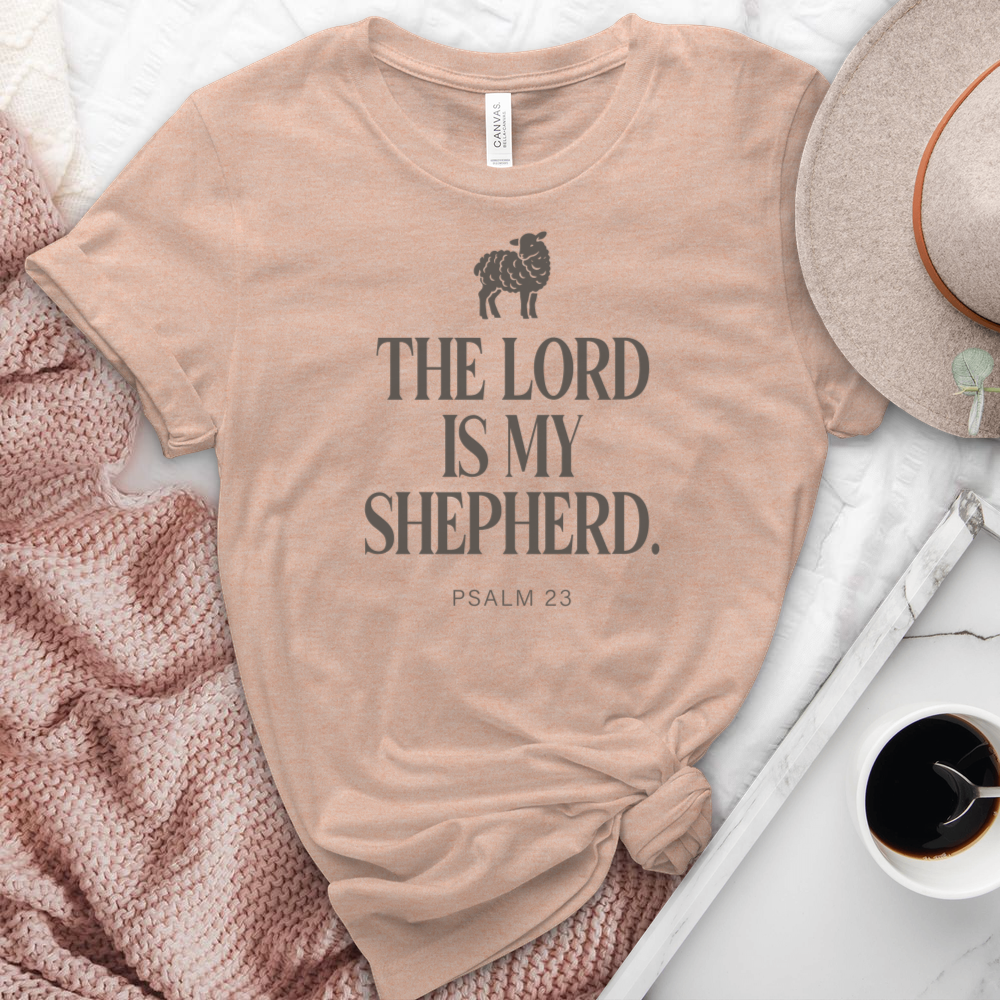 The Lord Is My Shepherd Heathered Tee