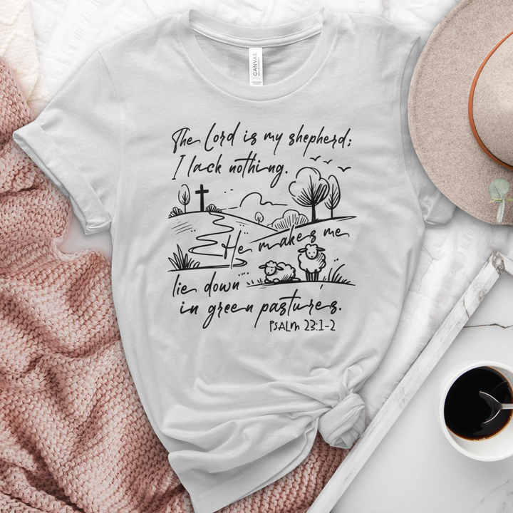 The Lord Is My Shepherd Heathered Tee