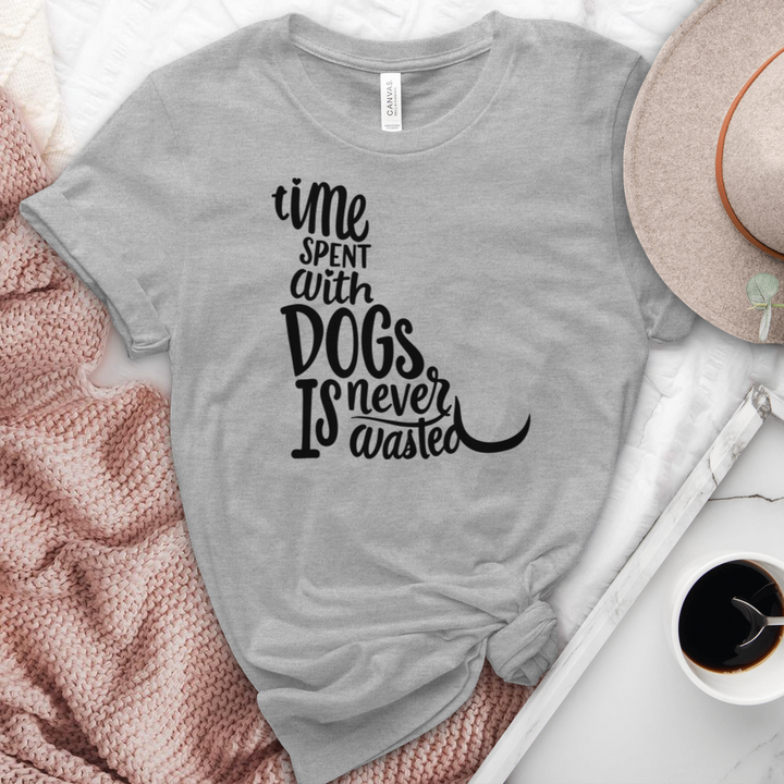 Time Spent With Dogs Heathered Tee