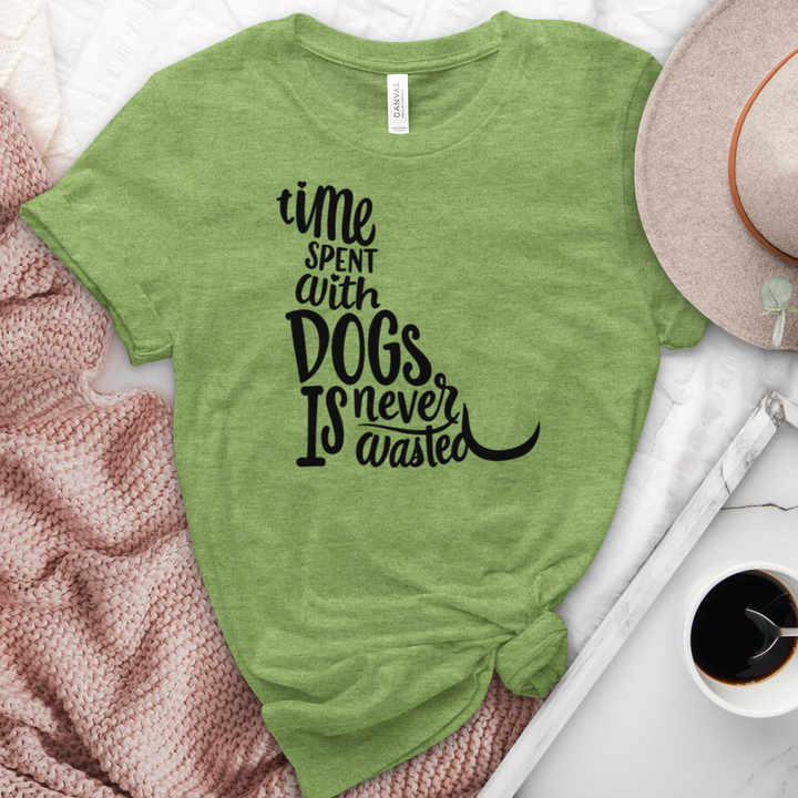 Time Spent With Dogs Heathered Tee