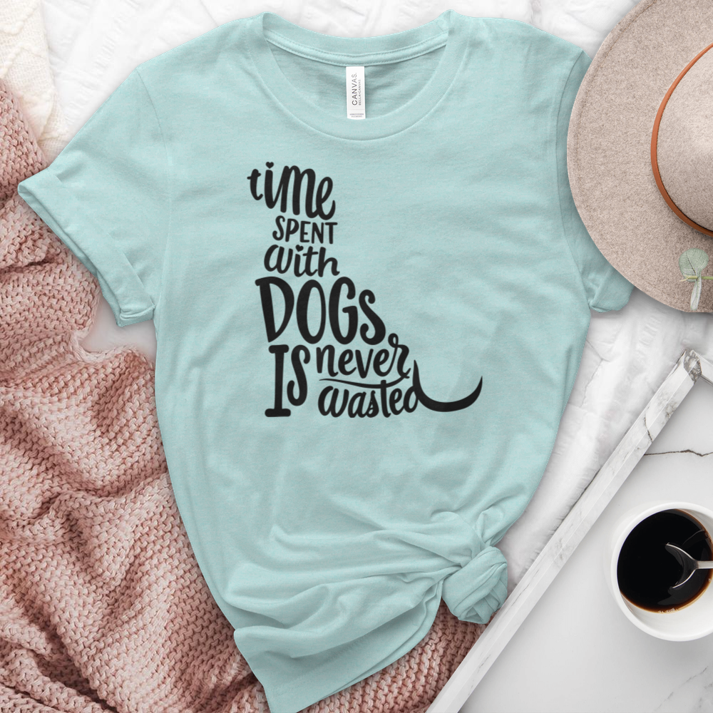 Time Spent With Dogs Heathered Tee