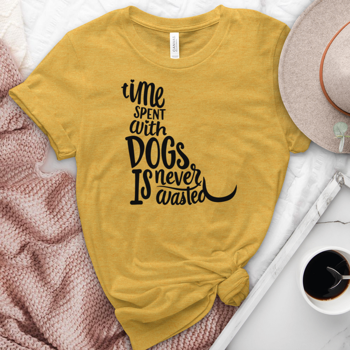 Time Spent With Dogs Heathered Tee