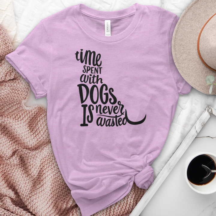 Time Spent With Dogs Heathered Tee