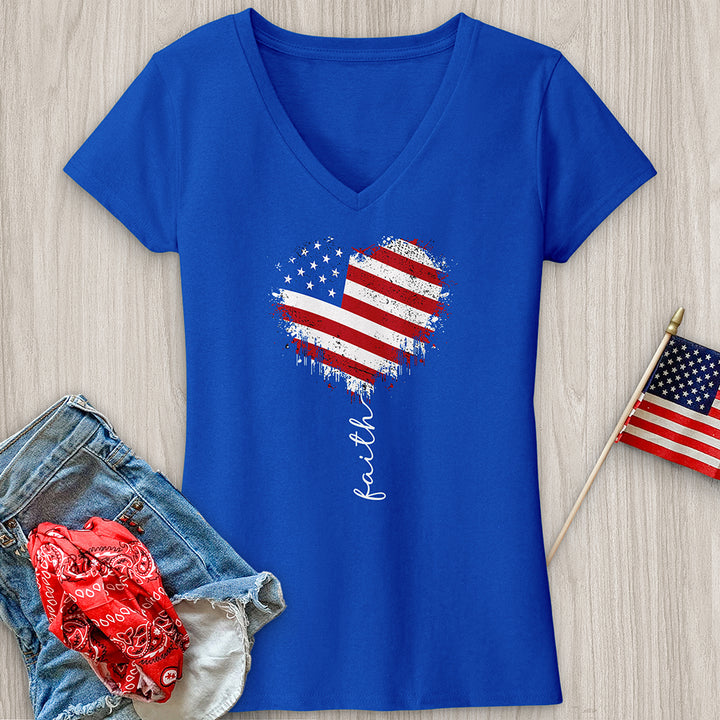 Faith American Sketch V-Neck Tee