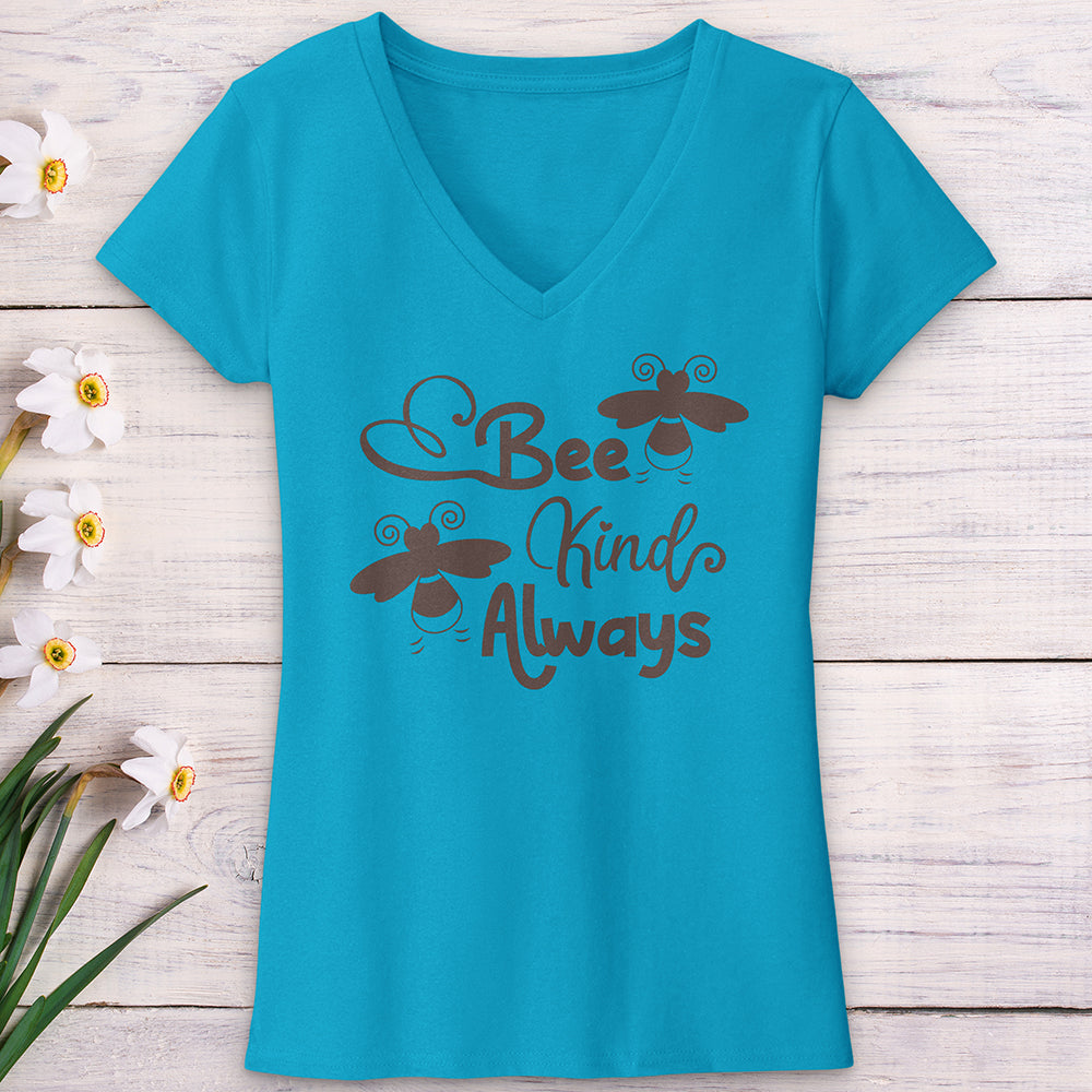 Be Kind Always Bees V-Neck Tee