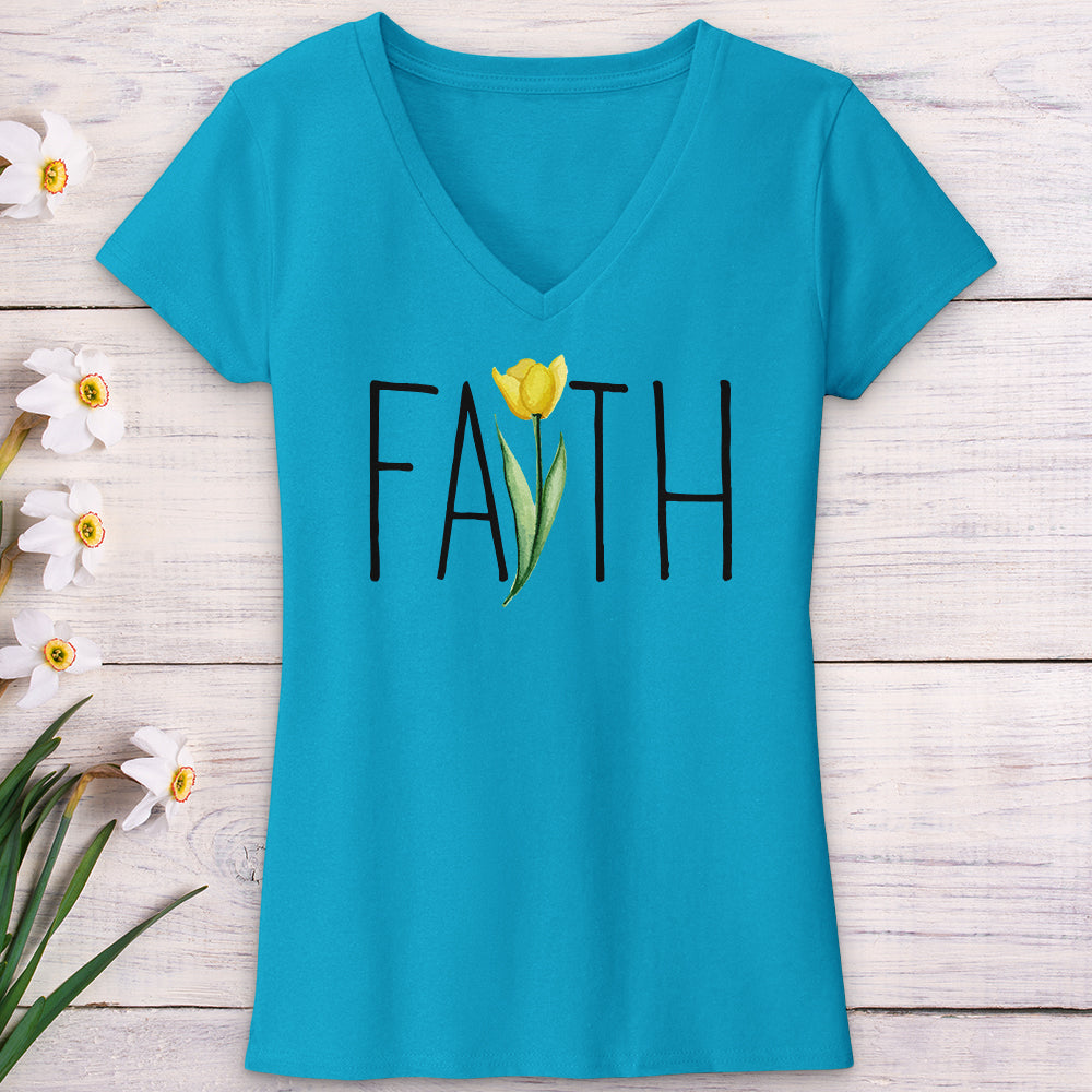 Faith Tulip V-Neck Tee