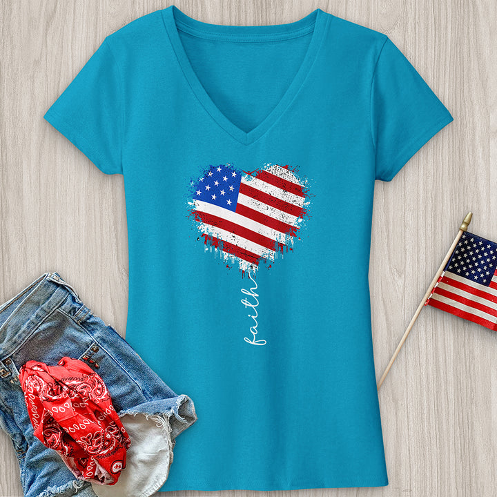 Faith American Sketch V-Neck Tee