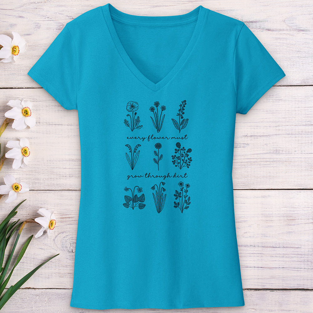 Every Flower V-Neck Tee