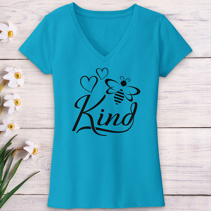 Bee Kind Honey Bee V-Neck Tee