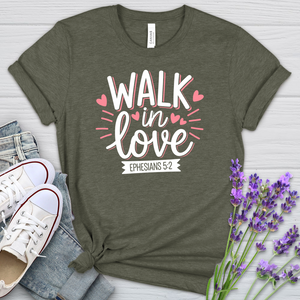 Walk In Love Heathered Tee