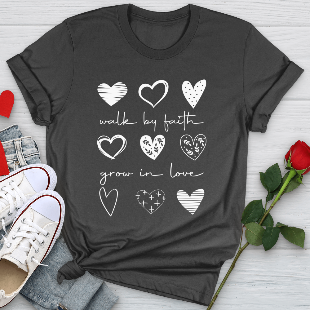 Walk by Faith Grow in Love Softstyle Tee