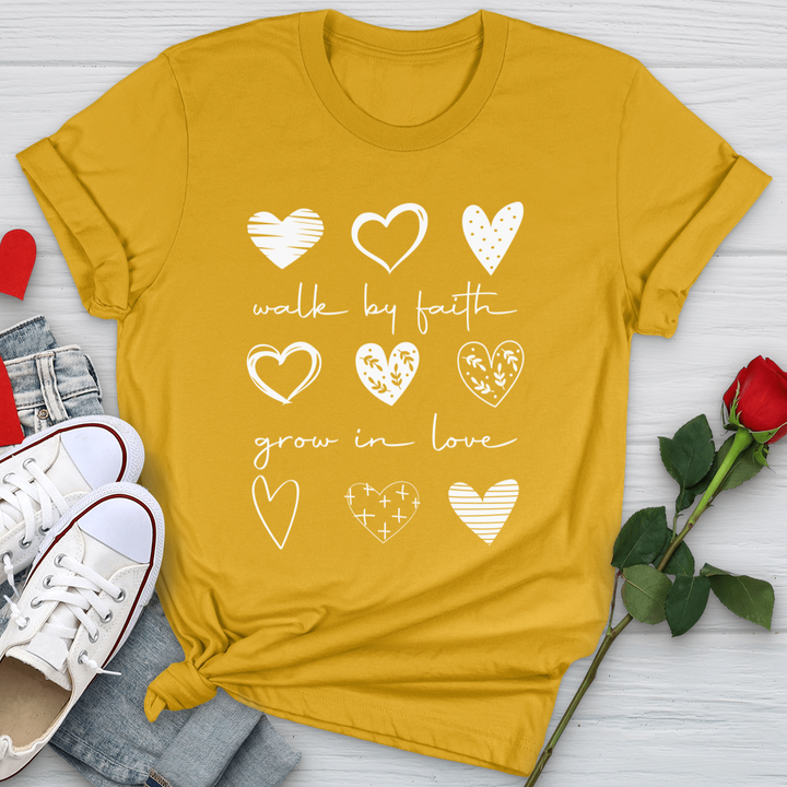 Walk by Faith Grow in Love Softstyle Tee