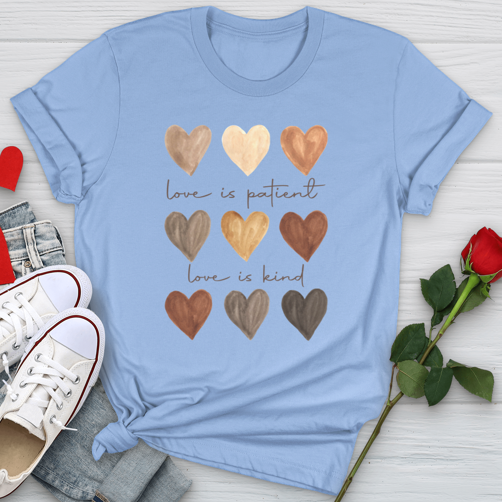 Watercolor Hearts Softstyle Tee