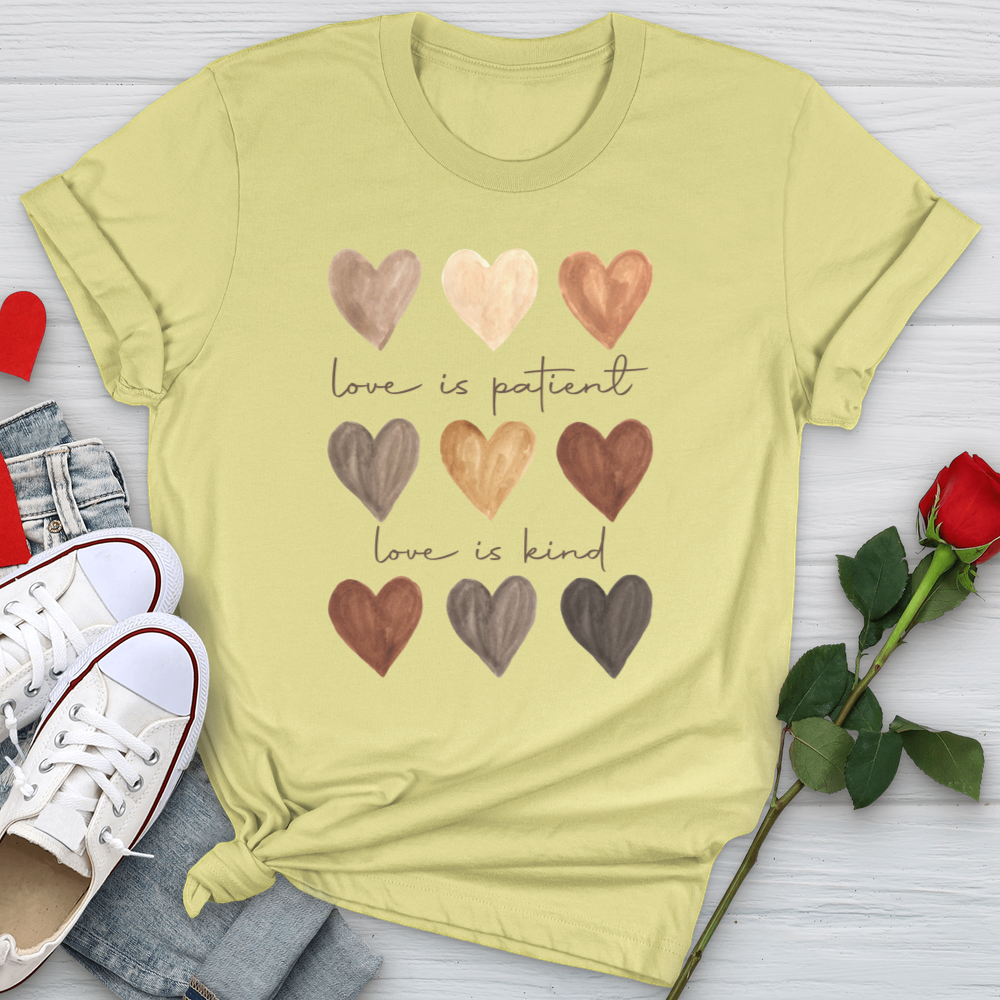 Watercolor Hearts Softstyle Tee