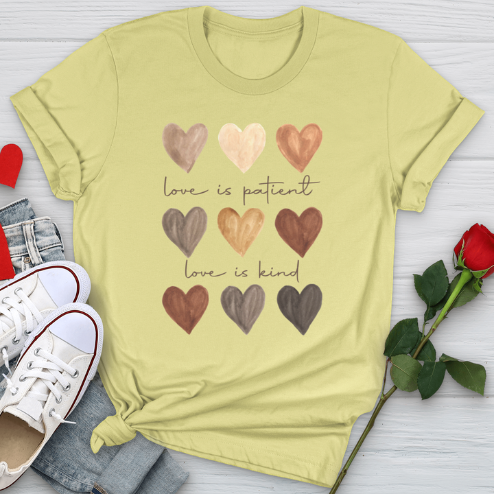 Watercolor Hearts Softstyle Tee