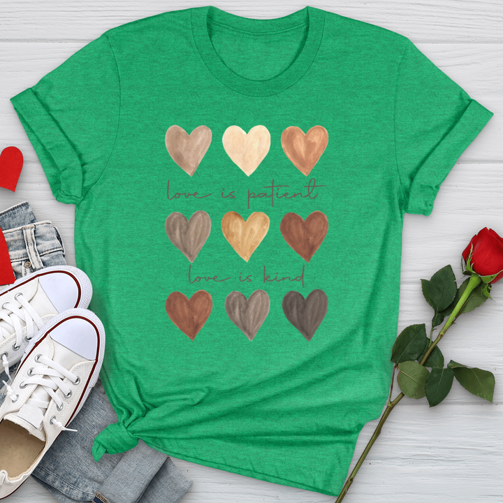 Watercolor Hearts Softstyle Tee