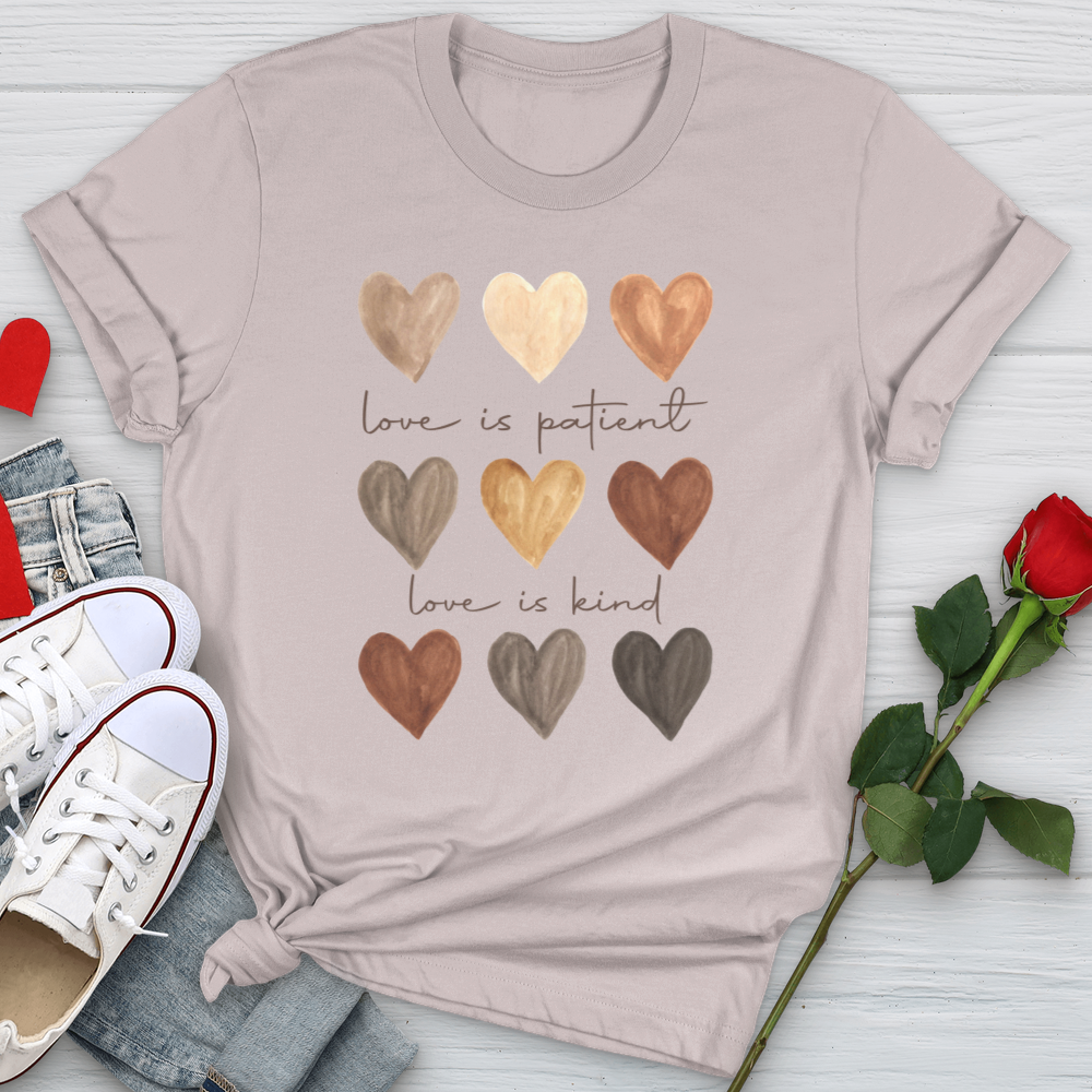 Watercolor Hearts Softstyle Tee